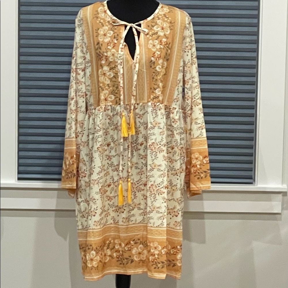 Yellow And Orange Maxi Summer Dress